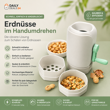 Premium Peanut Sheller - Fast & Easy Peanut Shelling